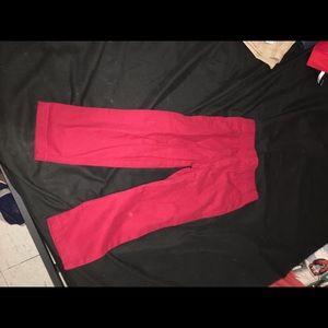 Toddler boy burgundy pants